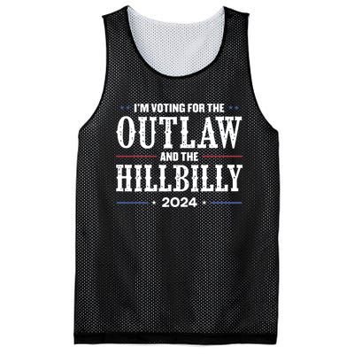 Im Voting For The Outlaw And The Hillbilly 2024 Mesh Reversible Basketball Jersey Tank