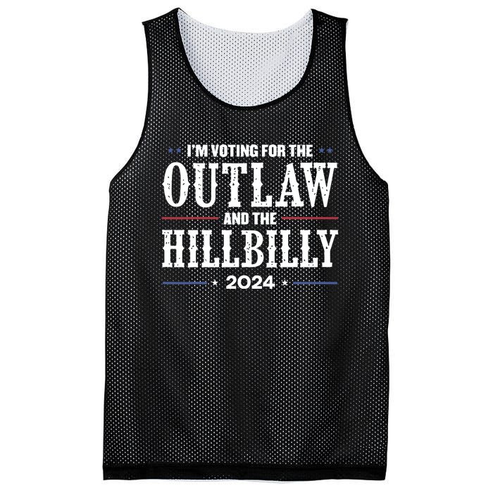 Im Voting For The Outlaw And The Hillbilly 2024 Mesh Reversible Basketball Jersey Tank