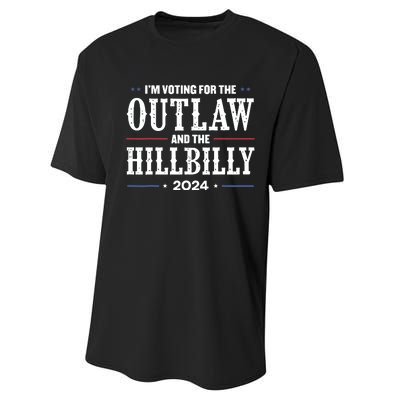 Im Voting For The Outlaw And The Hillbilly 2024 Performance Sprint T-Shirt