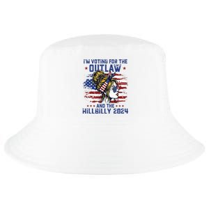 Im Voting For The Outlaw And The Hillbilly 2024 Us Flag Cool Comfort Performance Bucket Hat