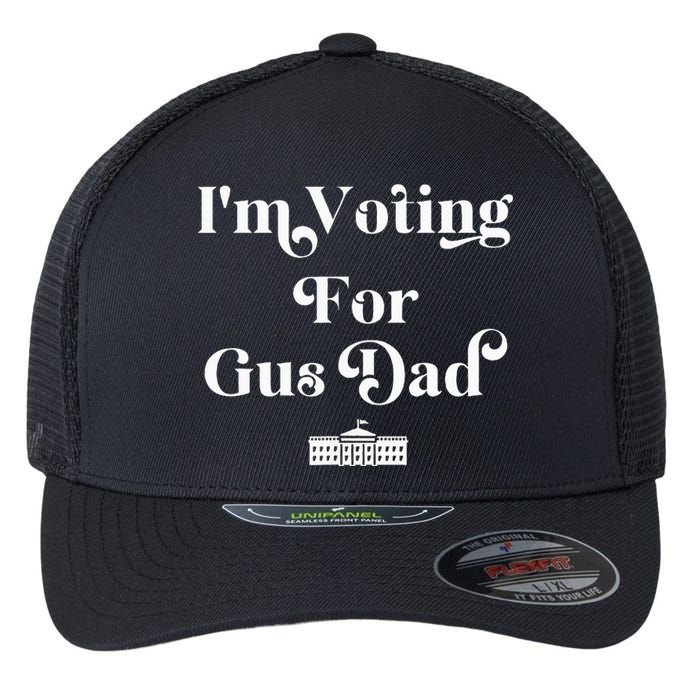 IM Voting For Gus Dad Vote Harris Walz 2024 Election Waltz Flexfit Unipanel Trucker Cap