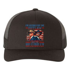 IM Voting For The Outlaw And The Hillbilly Trump Vance 2024 Yupoong Adult 5-Panel Trucker Hat