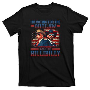 IM Voting For The Outlaw And The Hillbilly Trump Vance 2024 T-Shirt