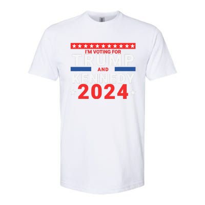 IM Voting For Trump And Kennedy 2024 Softstyle CVC T-Shirt