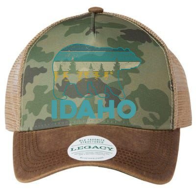 Idaho Vintage Grizzly Bear Souvenir Gift Legacy Tie Dye Trucker Hat