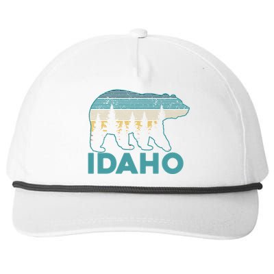 Idaho Vintage Grizzly Bear Souvenir Gift Snapback Five-Panel Rope Hat