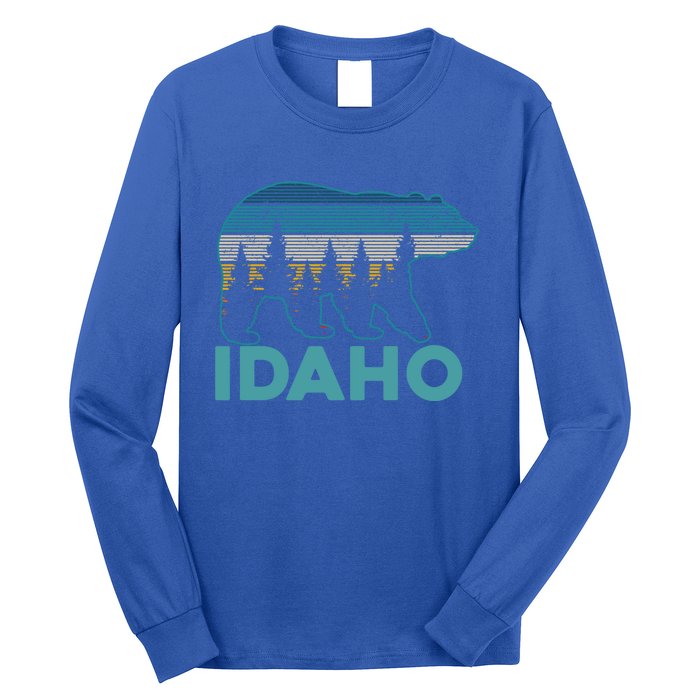 Idaho Vintage Grizzly Bear Souvenir Gift Long Sleeve Shirt