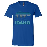 Idaho Vintage Grizzly Bear Souvenir Gift V-Neck T-Shirt