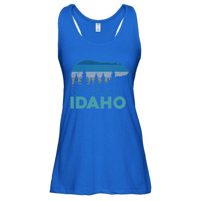 Idaho Vintage Grizzly Bear Souvenir Gift Ladies Essential Flowy Tank