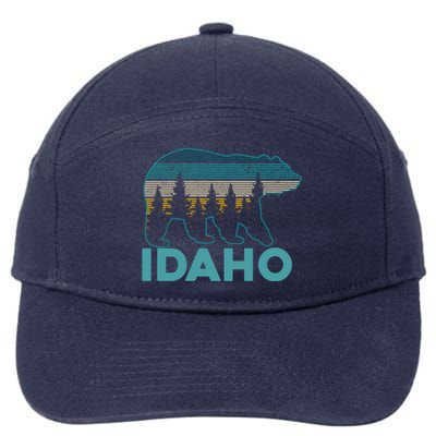 Idaho Vintage Grizzly Bear Souvenir Gift 7-Panel Snapback Hat