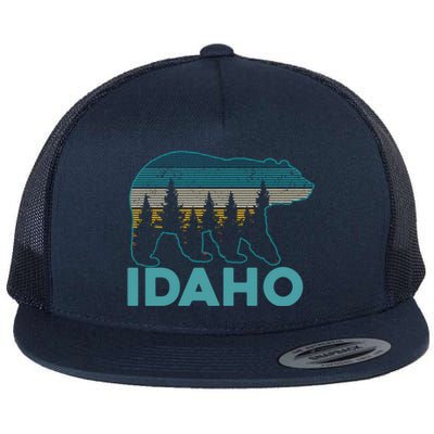 Idaho Vintage Grizzly Bear Souvenir Gift Flat Bill Trucker Hat