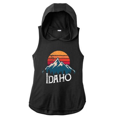 Idaho Vintage Gift Ladies PosiCharge Tri-Blend Wicking Draft Hoodie Tank