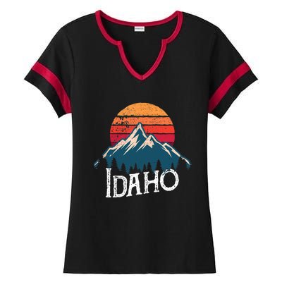 Idaho Vintage Gift Ladies Halftime Notch Neck Tee