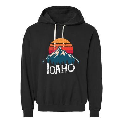 Idaho Vintage Gift Garment-Dyed Fleece Hoodie