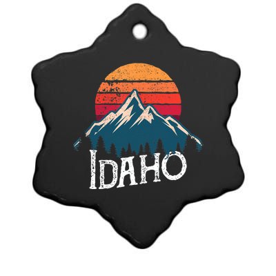 Idaho Vintage Gift Ceramic Star Ornament