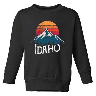 Idaho Vintage Gift Toddler Sweatshirt