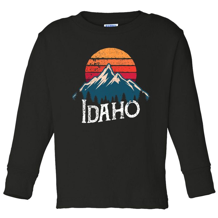 Idaho Vintage Gift Toddler Long Sleeve Shirt