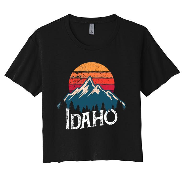 Idaho Vintage Gift Women's Crop Top Tee