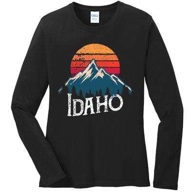 Idaho Vintage Gift Ladies Long Sleeve Shirt