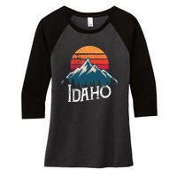 Idaho Vintage Gift Women's Tri-Blend 3/4-Sleeve Raglan Shirt