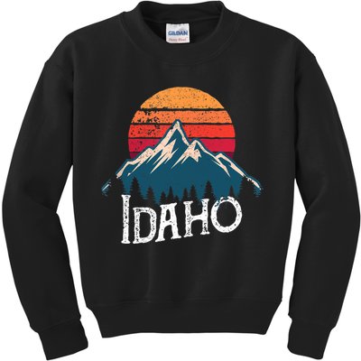 Idaho Vintage Gift Kids Sweatshirt