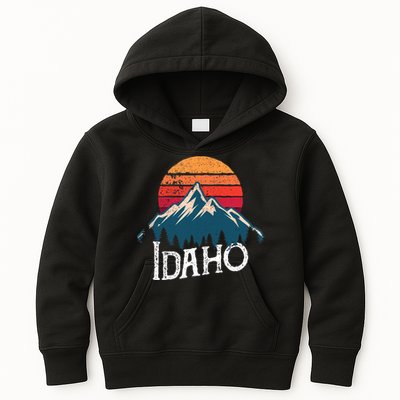 Idaho Vintage Gift Kids Hoodie
