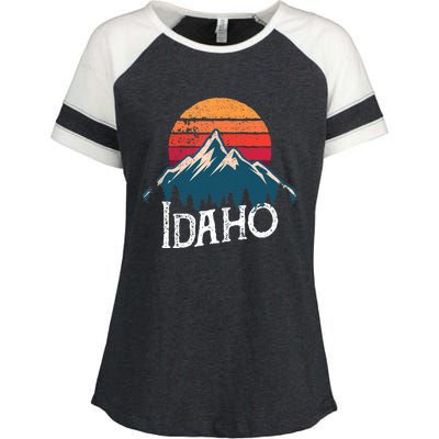 Idaho Vintage Gift Enza Ladies Jersey Colorblock Tee