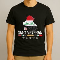 Iraq Veteran Iraq War Service Distressed Patriotic T-Shirt