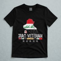 Iraq Veteran Iraq War Service Distressed Patriotic T-Shirt