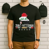 Iraq Veteran Iraq War Service Distressed Patriotic T-Shirt