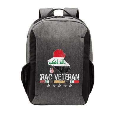 Iraq Veteran Iraq War Service Distressed Patriotic Vector Backpack