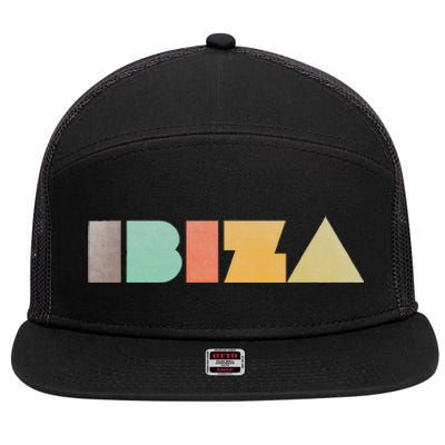 Ibiza Vintage 7 Panel Mesh Trucker Snapback Hat