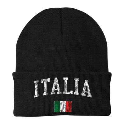 Italy Vintage Italia Sports Design Italian Flag Tee Beanie