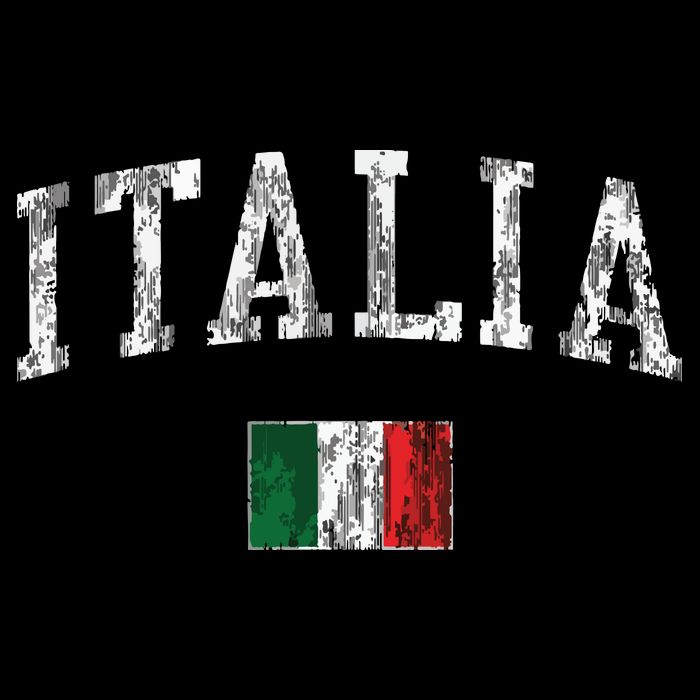 Italy Vintage Italia Sports Design Italian Flag Tee Womens T-Shirt