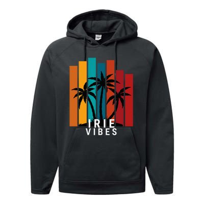 Irie Vibes Island Tropical Outfit Performance Fleece Hoodie