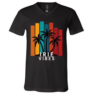 Irie Vibes Island Tropical Outfit V-Neck T-Shirt