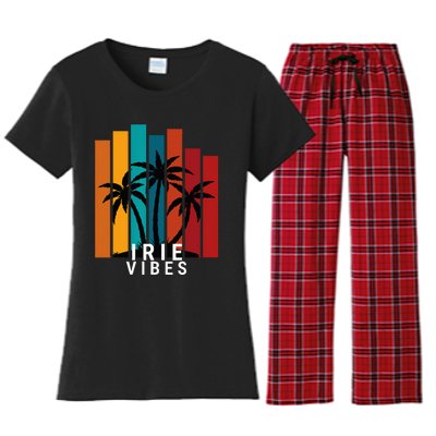 Irie Vibes Island Tropical Outfit Women's Flannel Pajama Set