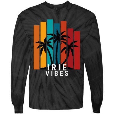 Irie Vibes Island Tropical Outfit Tie-Dye Long Sleeve Shirt