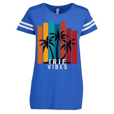 Irie Vibes Island Tropical Outfit Enza Ladies Jersey Football T-Shirt