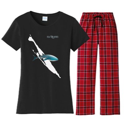 Isla Vibes Isla Mujeres Mexico Swimming With Whale Sharks Women's Flannel Pajama Set