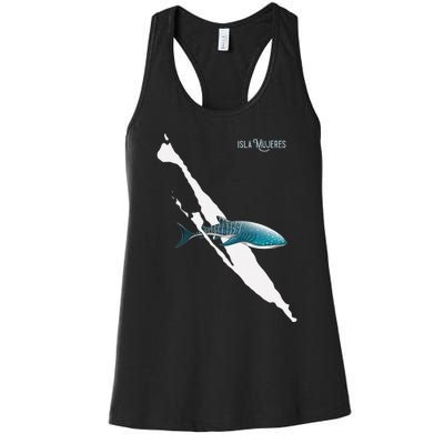 Isla Vibes Isla Mujeres Mexico Swimming With Whale Sharks Women's Racerback Tank