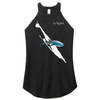 Isla Vibes Isla Mujeres Mexico Swimming With Whale Sharks Women's Perfect Tri Rocker Tank