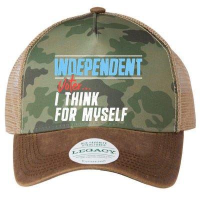Independent Voter I Think For Myself Legacy Tie Dye Trucker Hat