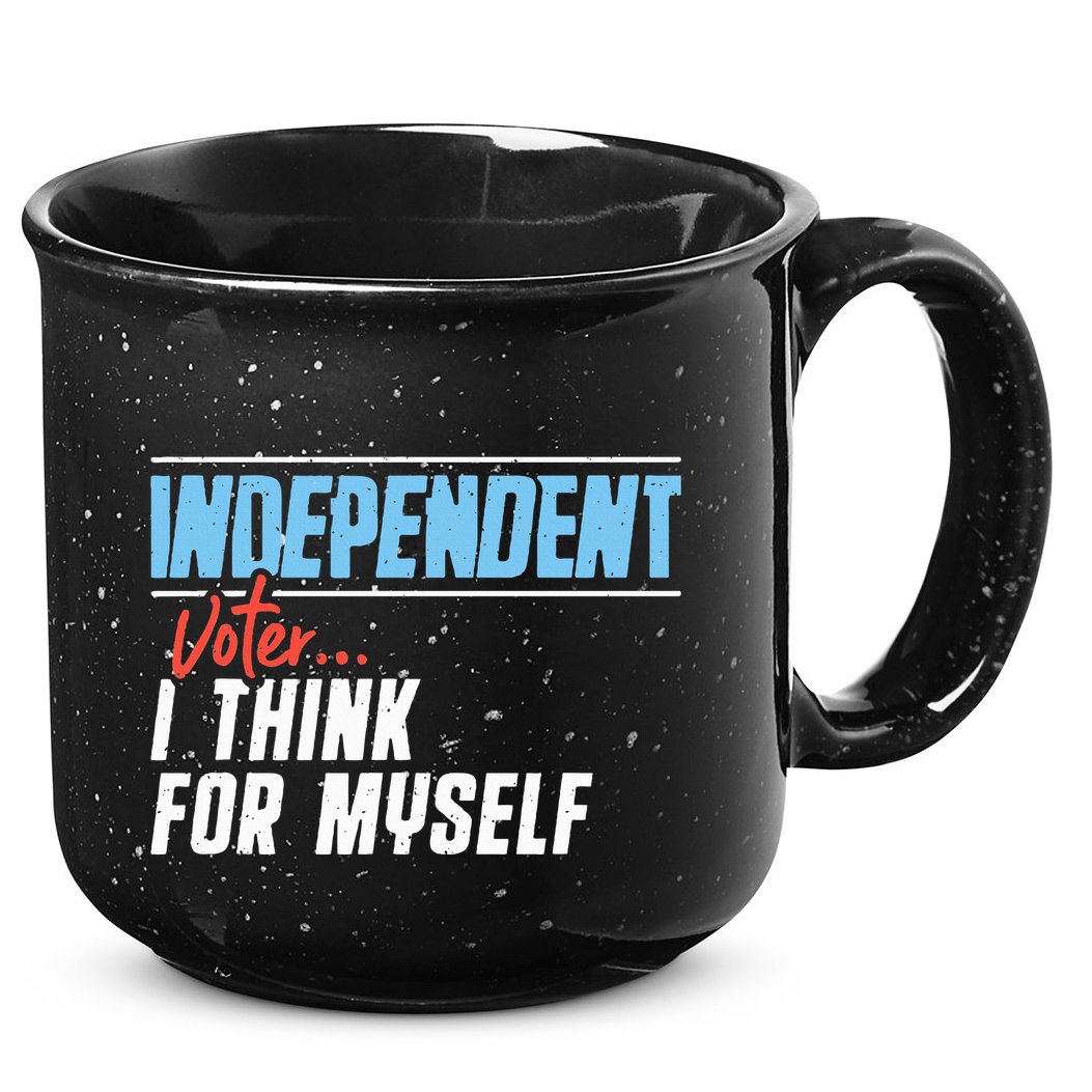 Independent Voter I Think For Myself 15oz Campfire Ceramic Mug