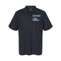 Independent Voter I Think For Myself Softstyle Adult Sport Polo