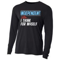 Independent Voter I Think For Myself Cooling Performance Long Sleeve Crew