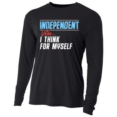 Independent Voter I Think For Myself Cooling Performance Long Sleeve Crew