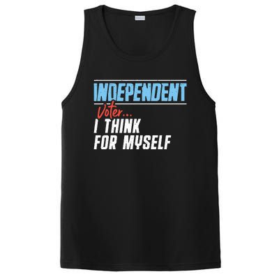 Independent Voter I Think For Myself PosiCharge Competitor Tank