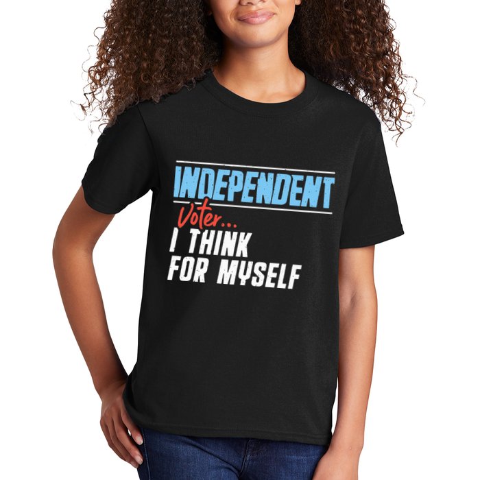 Independent Voter I Think For Myself Kids T-Shirt