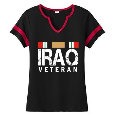 Iraq Veteran Ladies Halftime Notch Neck Tee